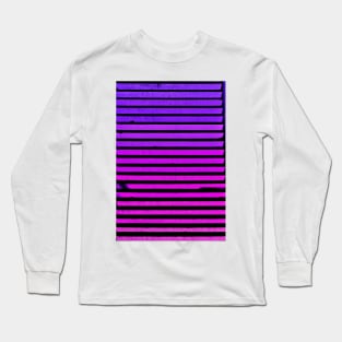 Ombre Staircase Abstract Purple Long Sleeve T-Shirt